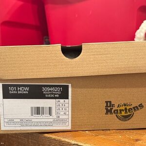 Dr. Martens 101 Dark Brown Rough Suede Made in England
